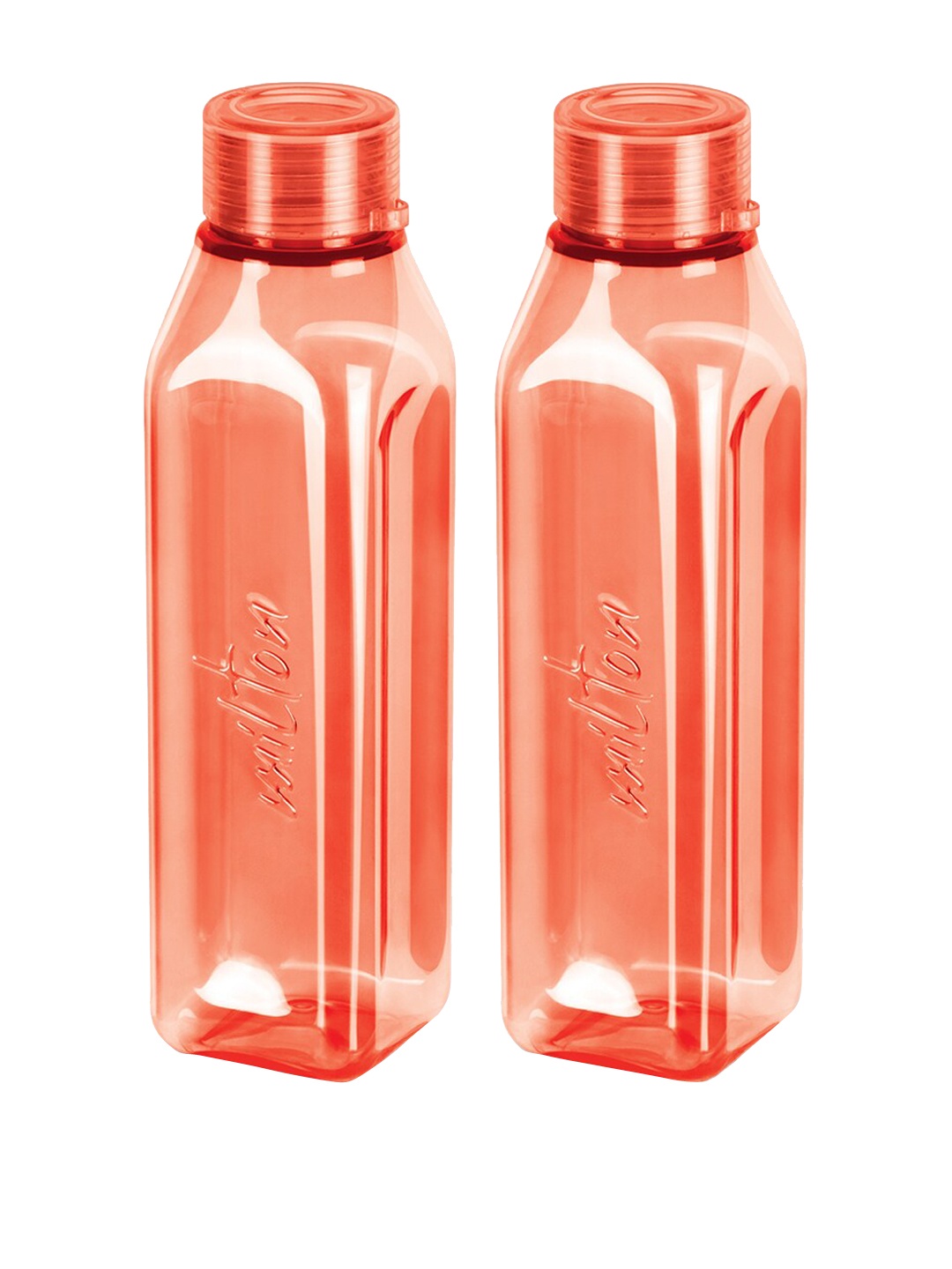 

Milton Set Of 2 Red Prime 1000 Pet Water Bottle BPA Free 1 Litre