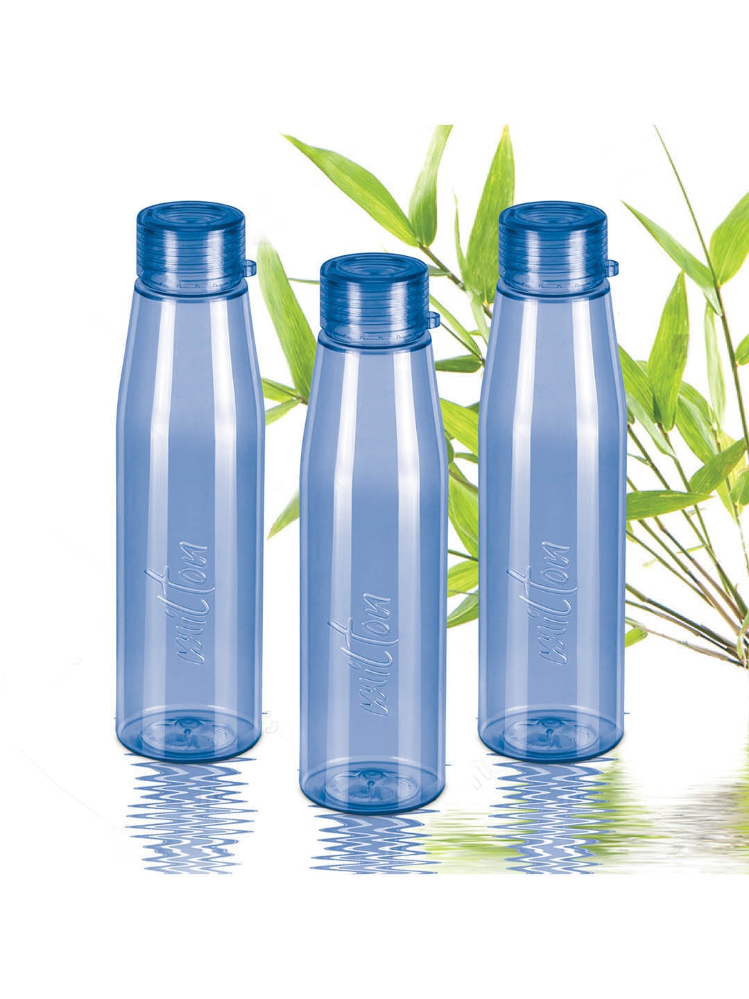

Milton Set Of 3 Blue Ripple 1000 Pet BPA Free 100% Leak Proof Bottle - 946 ml Each