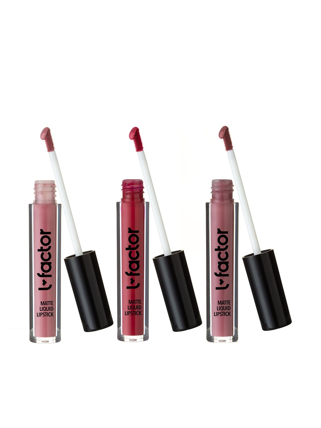 

L Factor Cosmetics Combo of 3 In the Wild set Vegan Liquid Lipstick, Multi