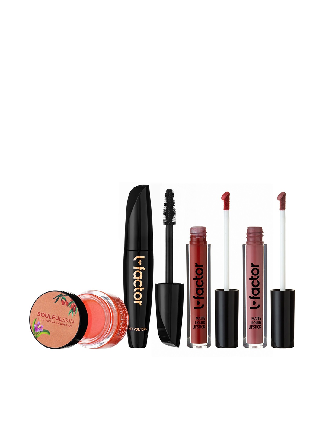 

L Factor Cosmetics Combo of 4 Eye-Candy Obsessions Vegan Makeup Kit Gift Set, Multi