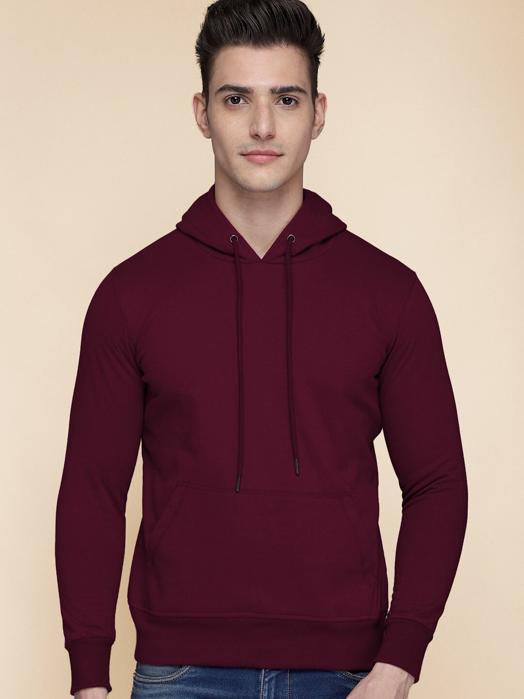 

Free Authority Men Maroon Hooded Sweatshirt