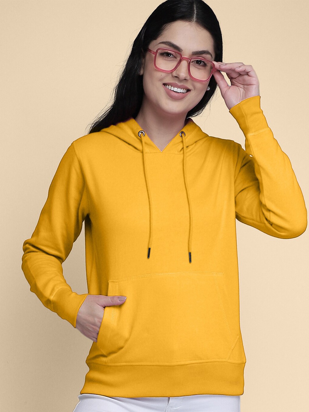 

Free Authority Women Yellow Hooded Sweatshirt