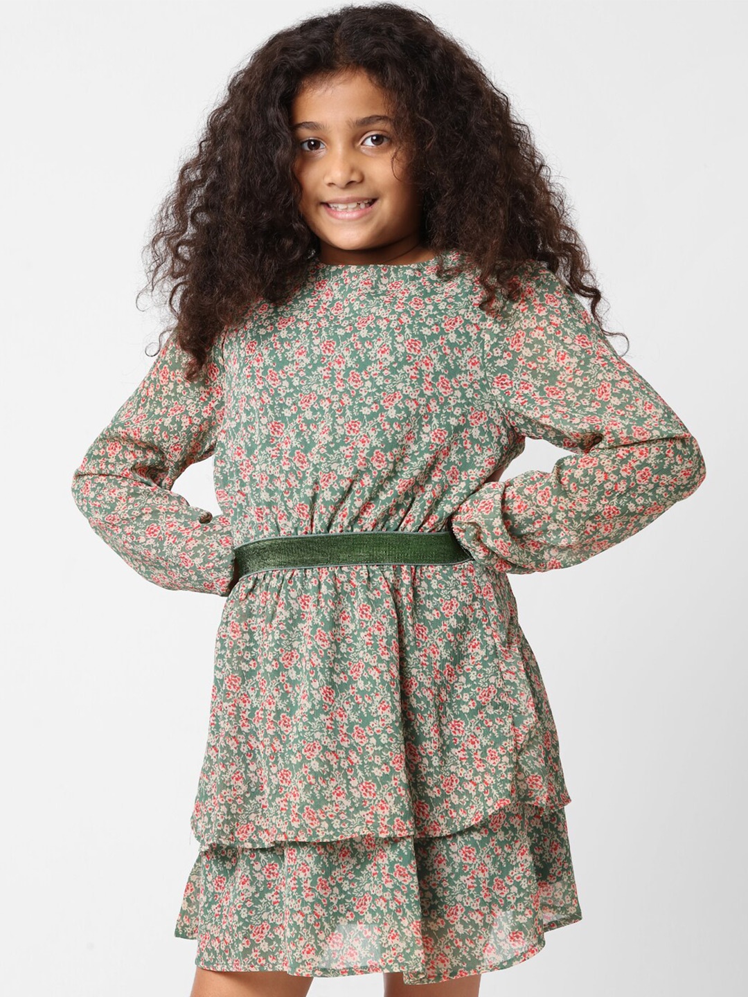 

KIDS ONLY Green Floral Dress