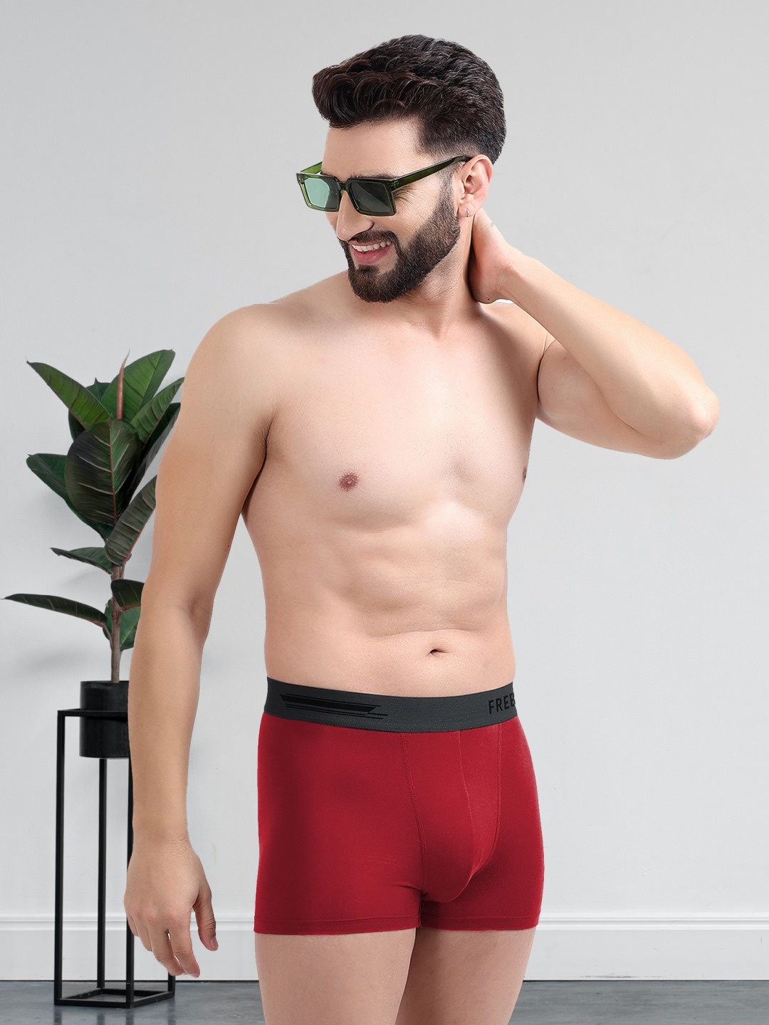 

FREECULTR Men Red Solid Trunk