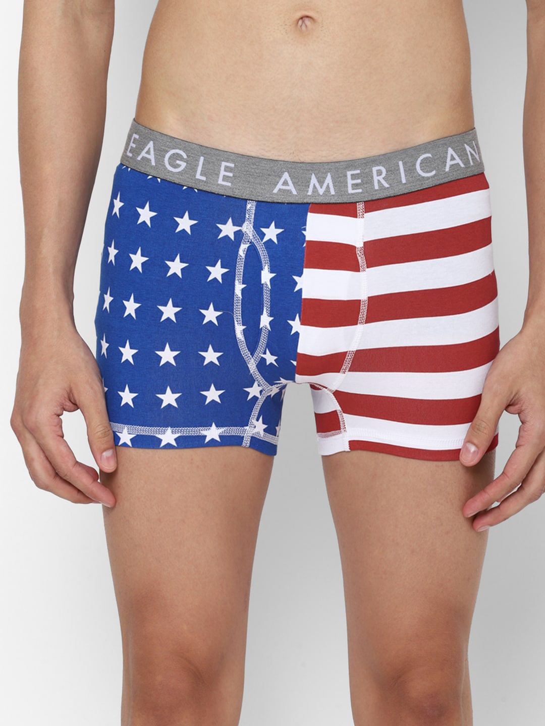 

AMERICAN EAGLE OUTFITTERS Men Blue & Blue Printed Trunk WEC0238635415
