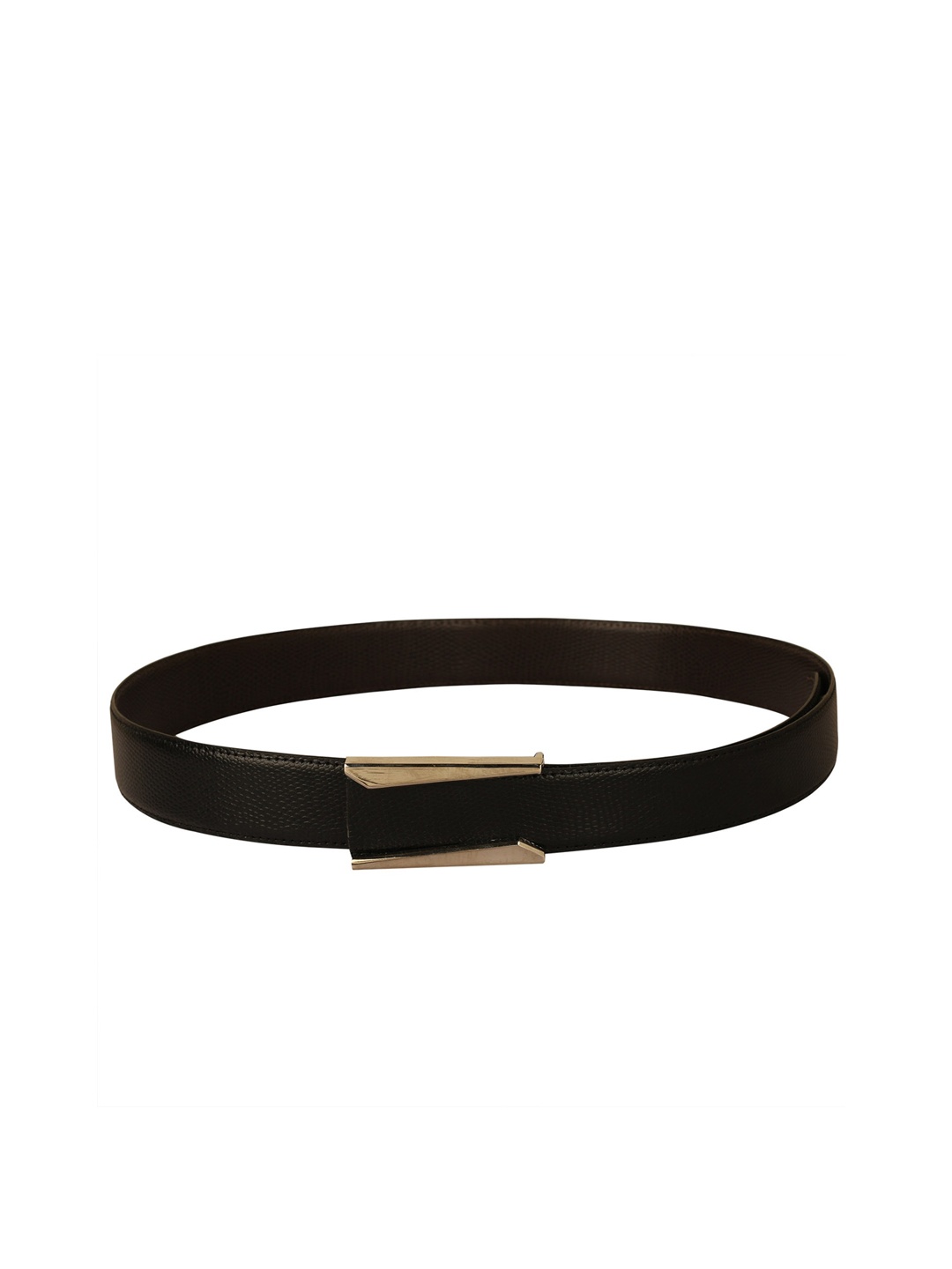

Calvadoss Women Printed Textured PU Belt, Black