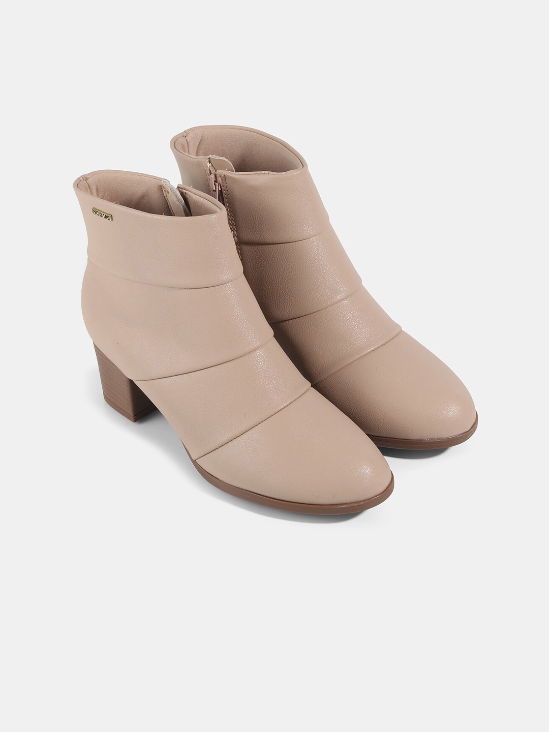 

MODARE Women Beige Solid Chelsea Boots