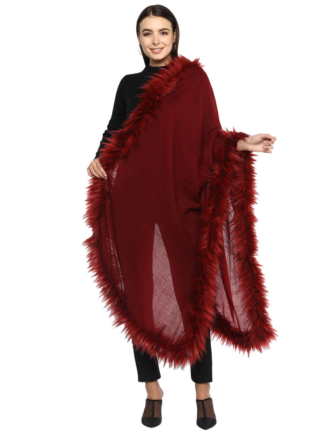 

Rhe-Ana Women Stole, Burgundy