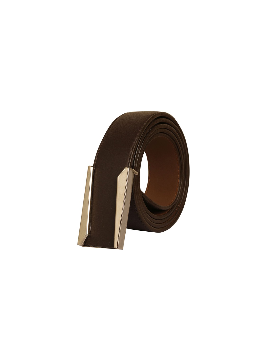 

Calvadoss Women Brown Textured PU Belt