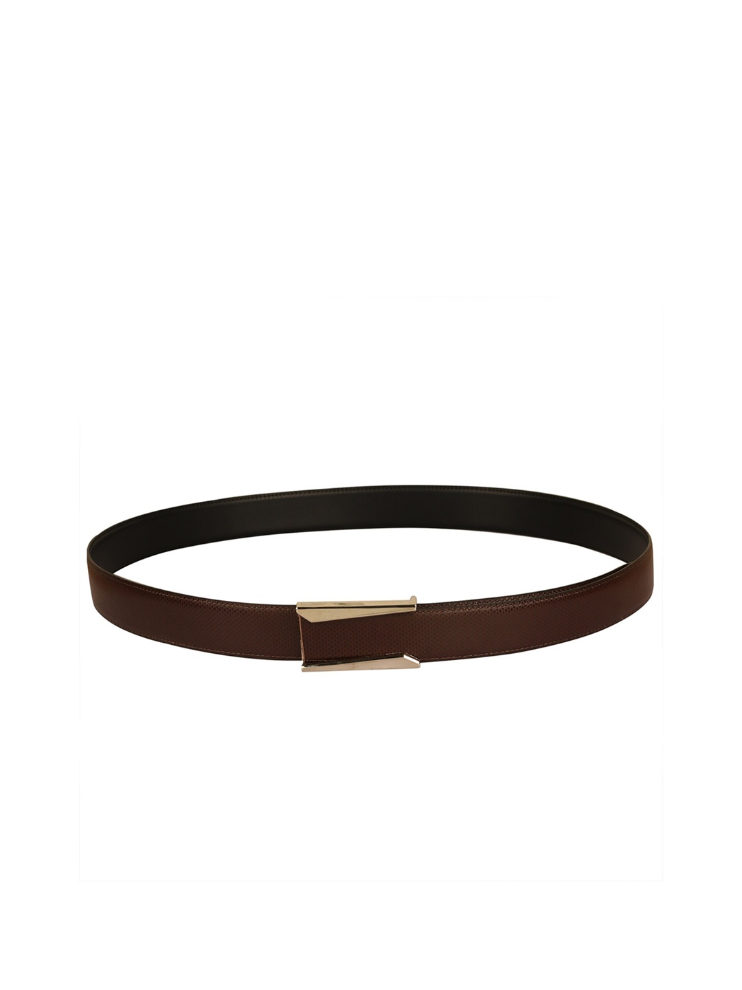 

Calvadoss Women Textured PU Belt, Brown