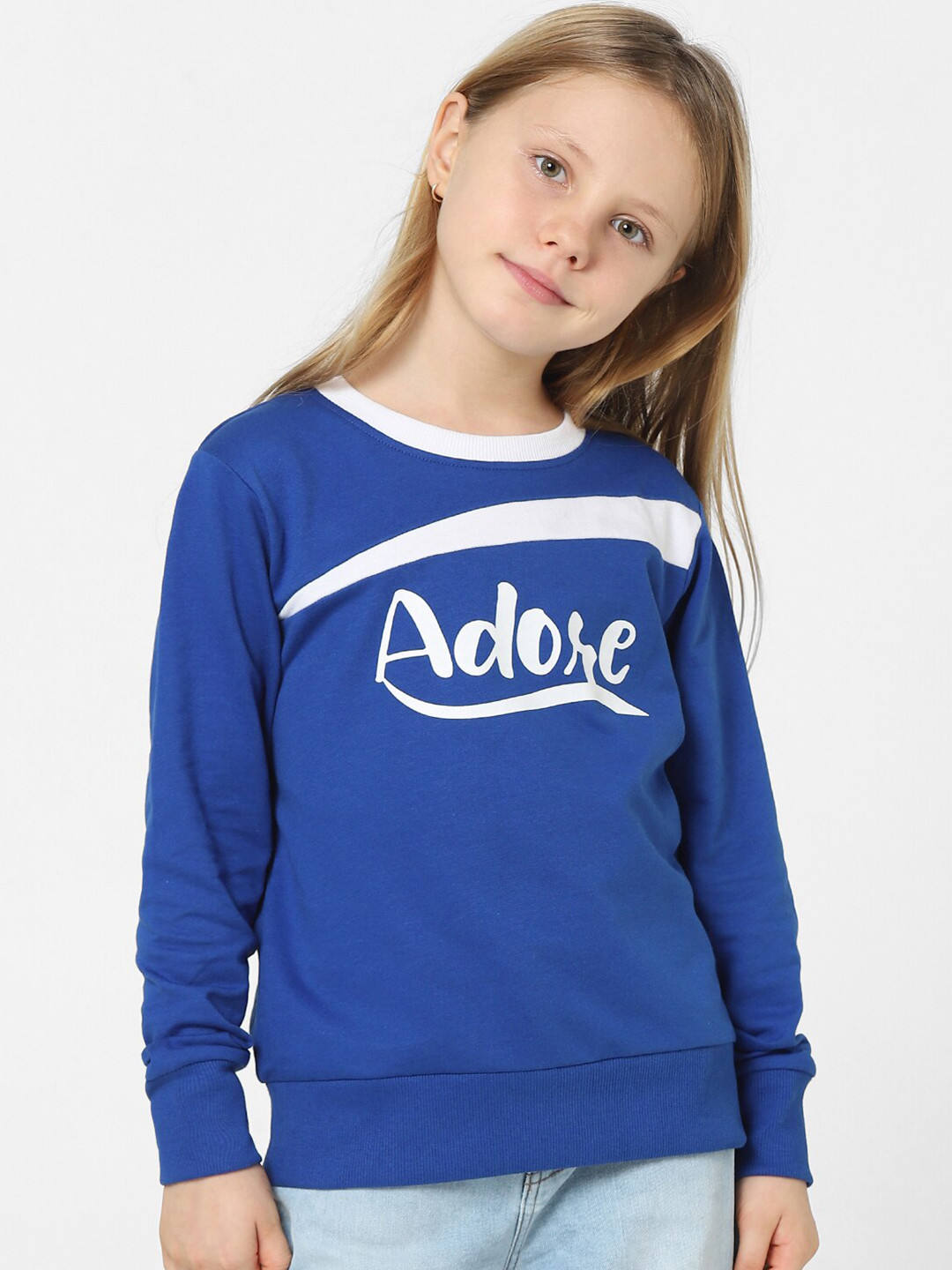 

KIDS ONLY Girls Printed Sweatshirt, Blue