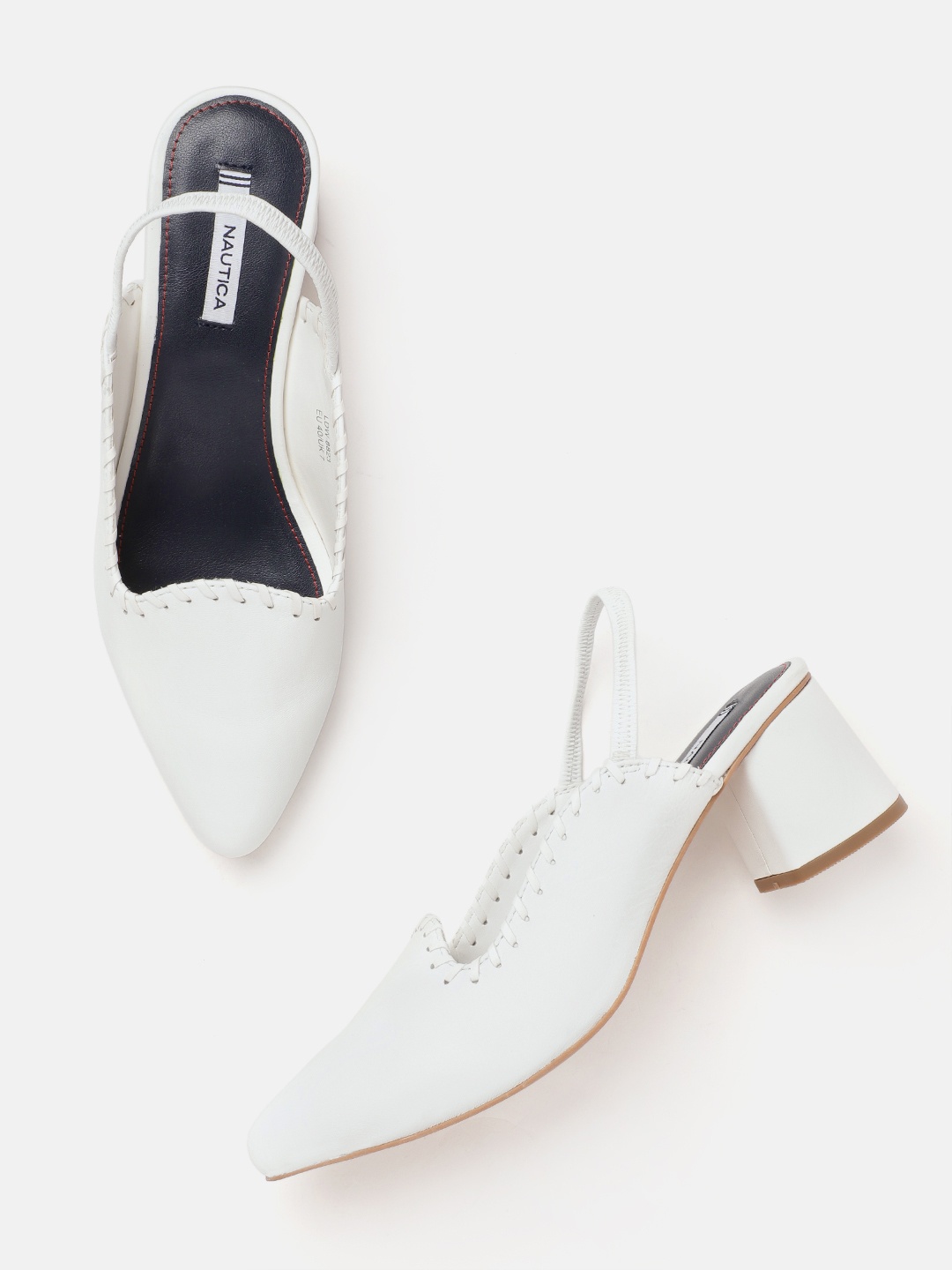 

Nautica Woven Detail Pumps, White
