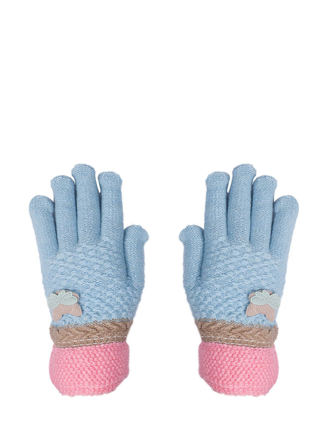 

LOOM LEGACY Women Blue Solid Winter Acrylic Hand Gloves