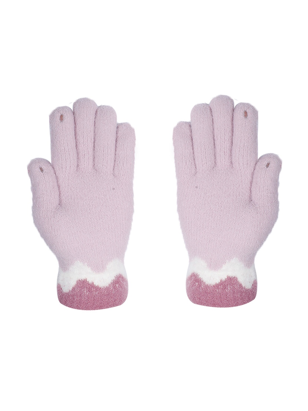 

LOOM LEGACY Women Purple Solid Winter Acrylic Hand Gloves