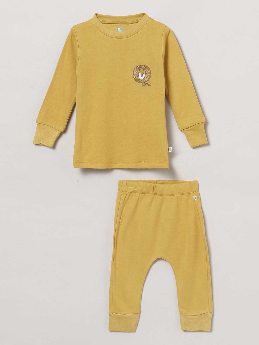 

cocoon care Unisex Kids Mustard Clothing Set