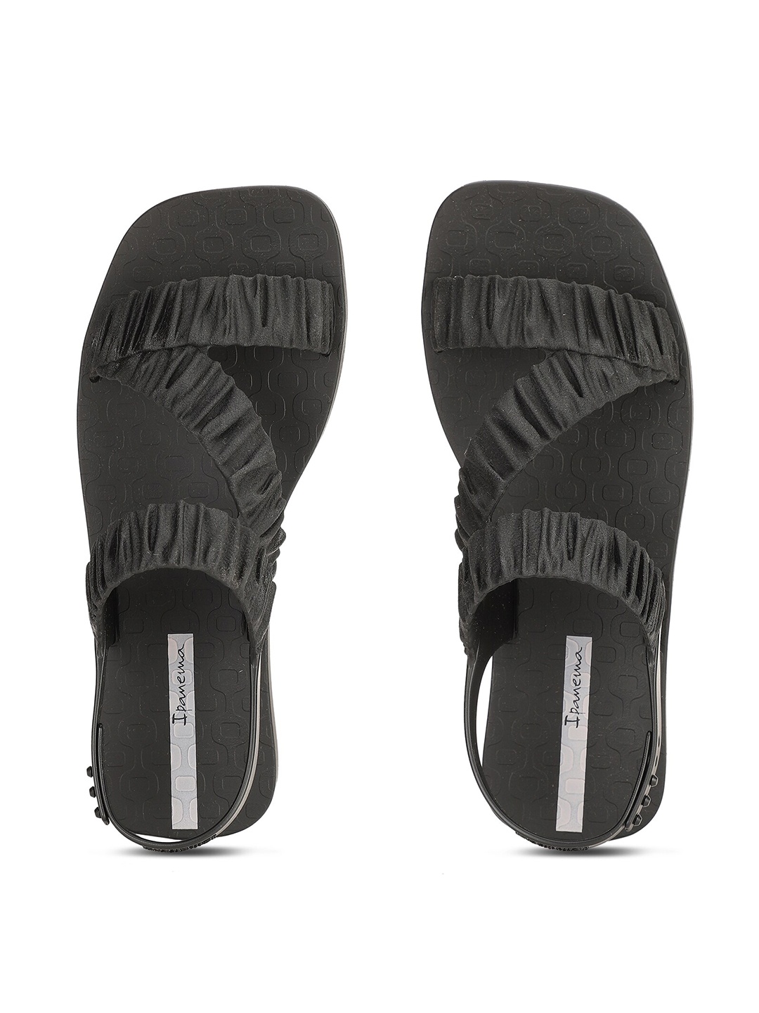 

iPanema Women Black Open Toe Flats