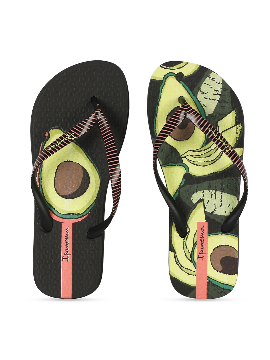 

iPanema Women Pink & Black Printed Thong Flip-Flops