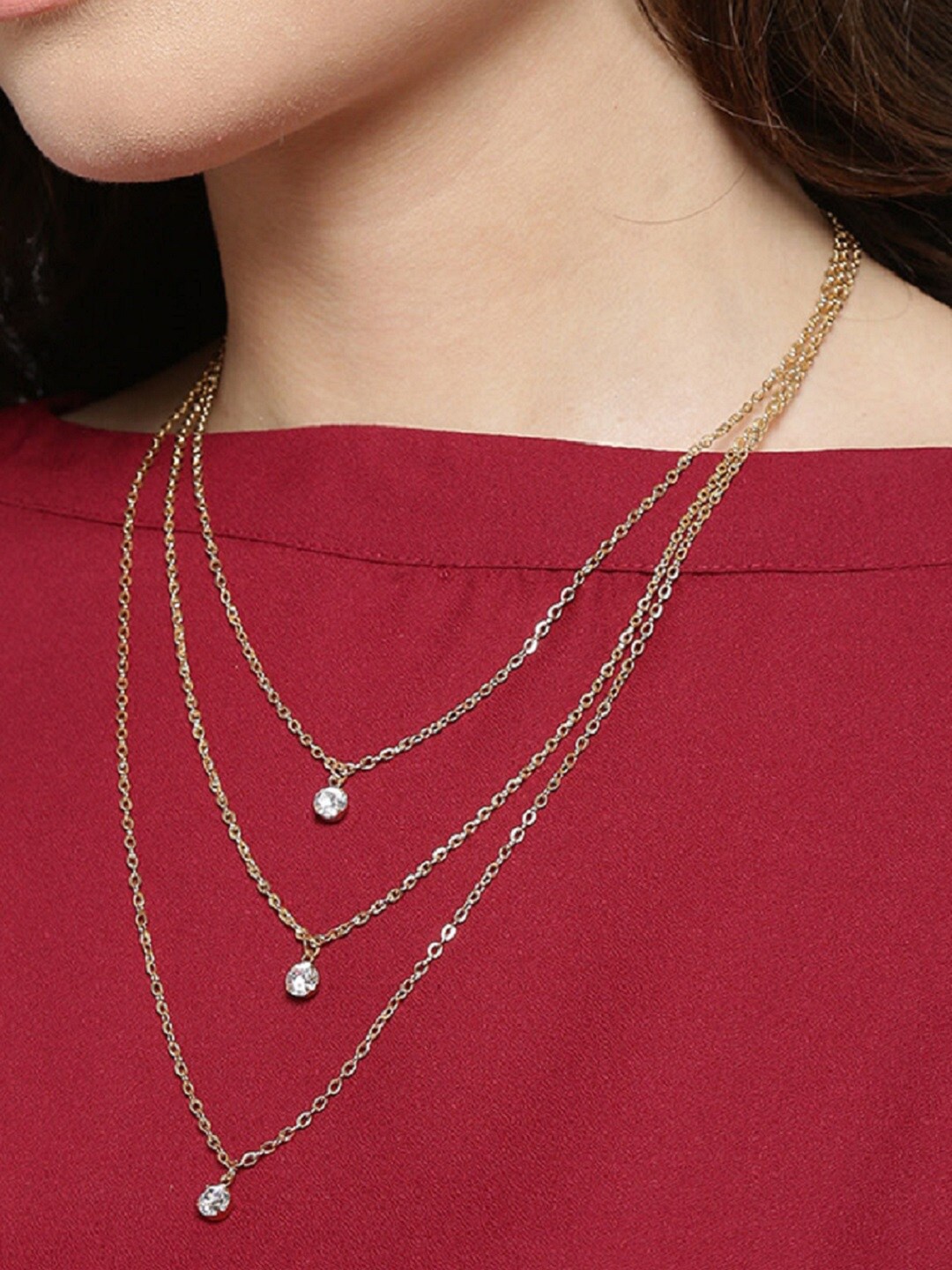 

OOMPH Layered Necklace, Gold