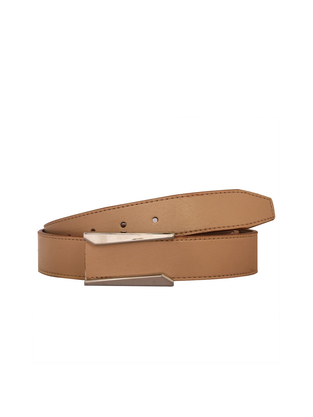 

Calvadoss Women Textured PU Belt, Beige