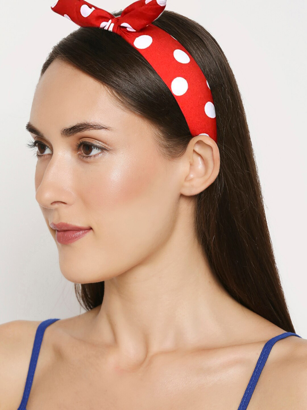 

OOMPH Women Red & White Embellished Hairband
