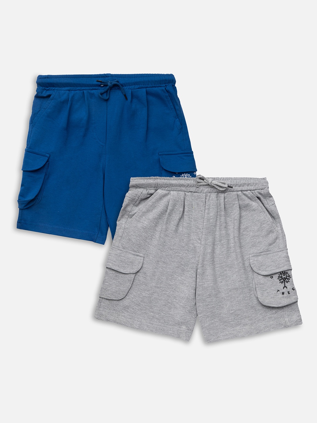 

Growing Tree Kids Outdoor Antimicrobial Technology Organic Cotton Shorts, Blue