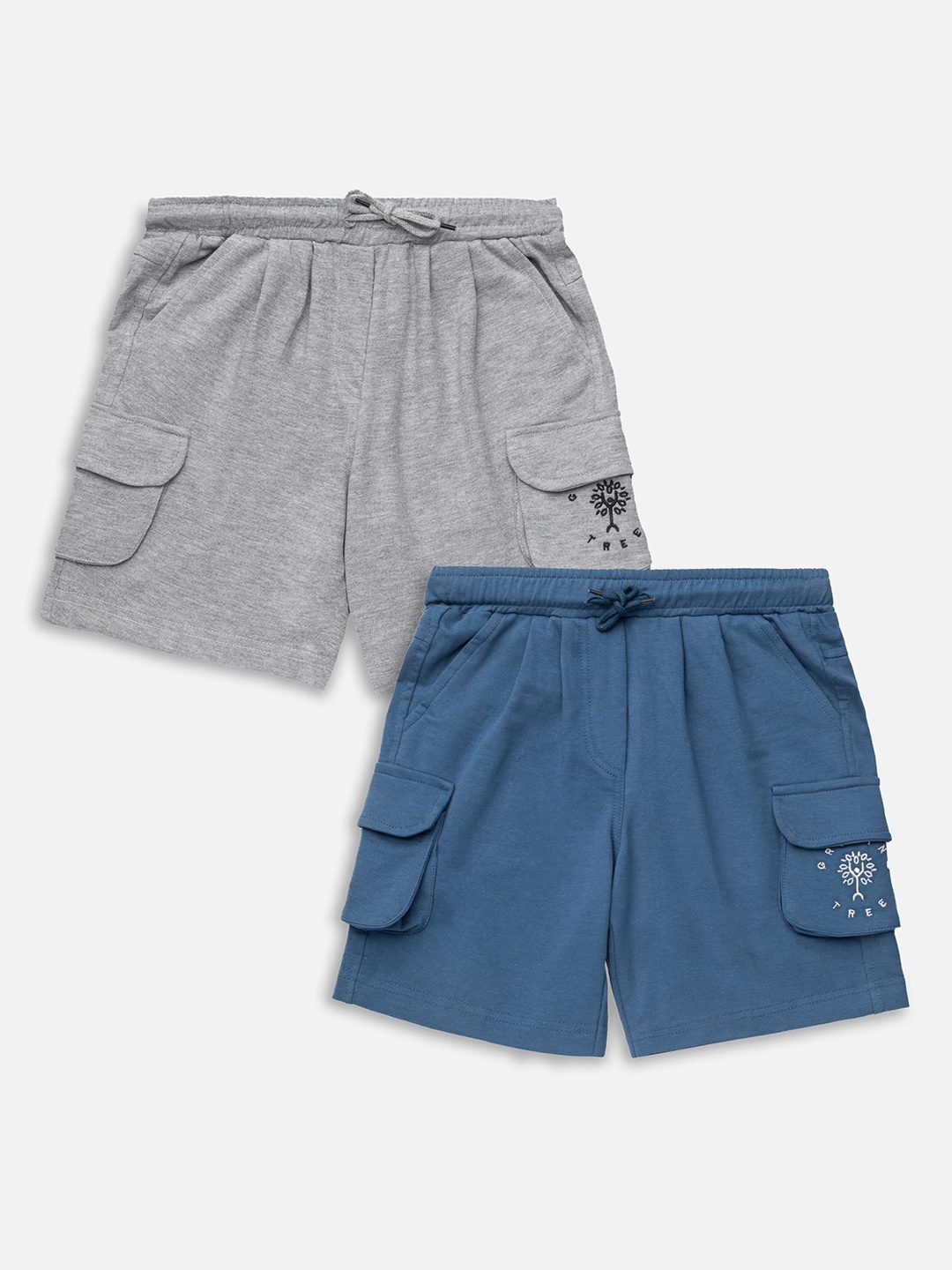

Growing Tree Kids Outdoor Antimicrobial Technology Organic Cotton Shorts, Grey