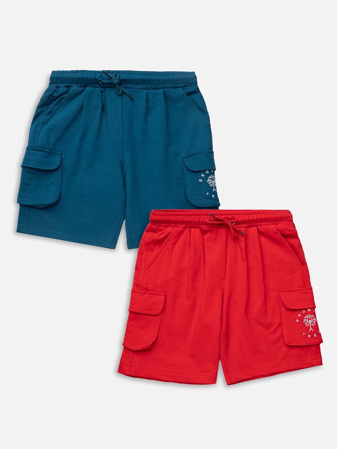 

Growing Tree Kids Pack Of 2 Outdoor Antimicrobial Technology Shorts, Blue