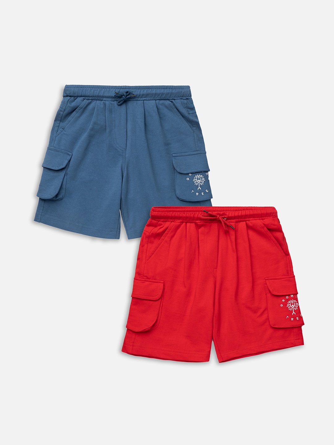 

Growing Tree Kids Pack Of 2 Outdoor Antimicrobial Technology Shorts, Blue
