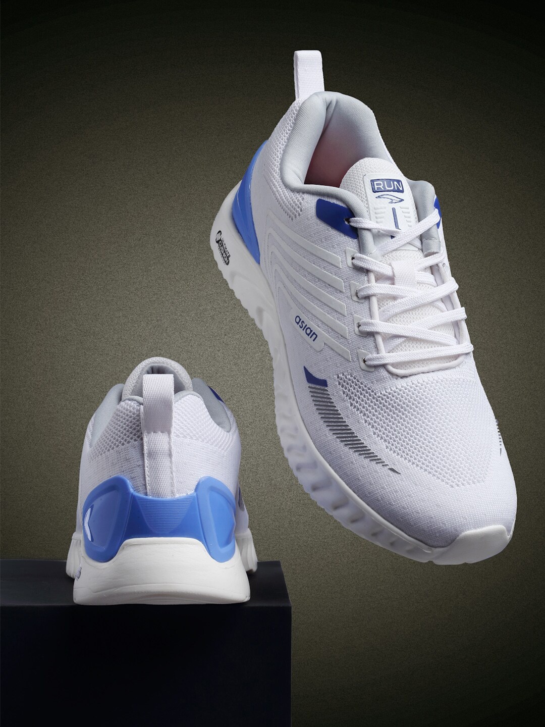 

ASIAN Men Dynamite 03 Mesh Running Non-Marking Shoes, White
