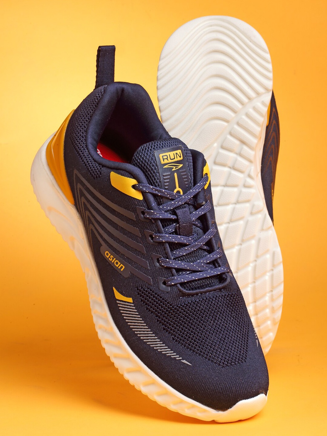 

ASIAN Men Dynamite 03 Mesh Running Non-Marking Shoes, Navy blue