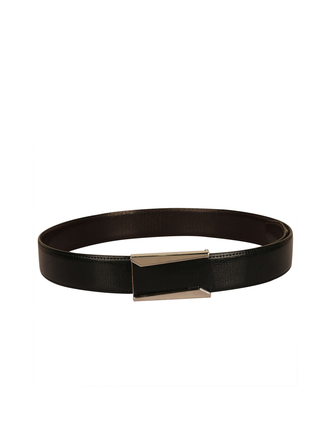 

Calvadoss Men Printed Textured PU Belt, Black