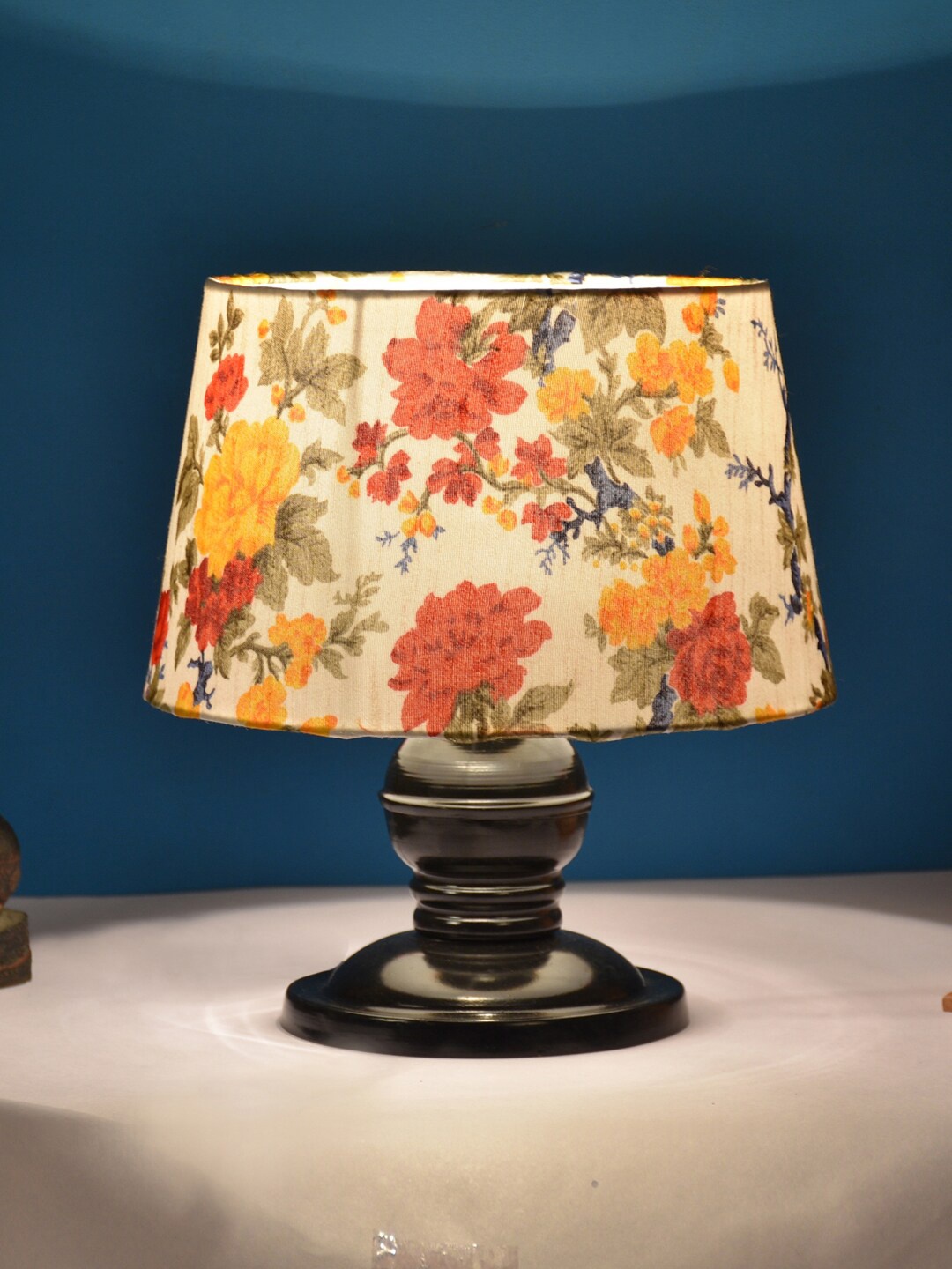 

foziq Black & White Printed Table Lamp