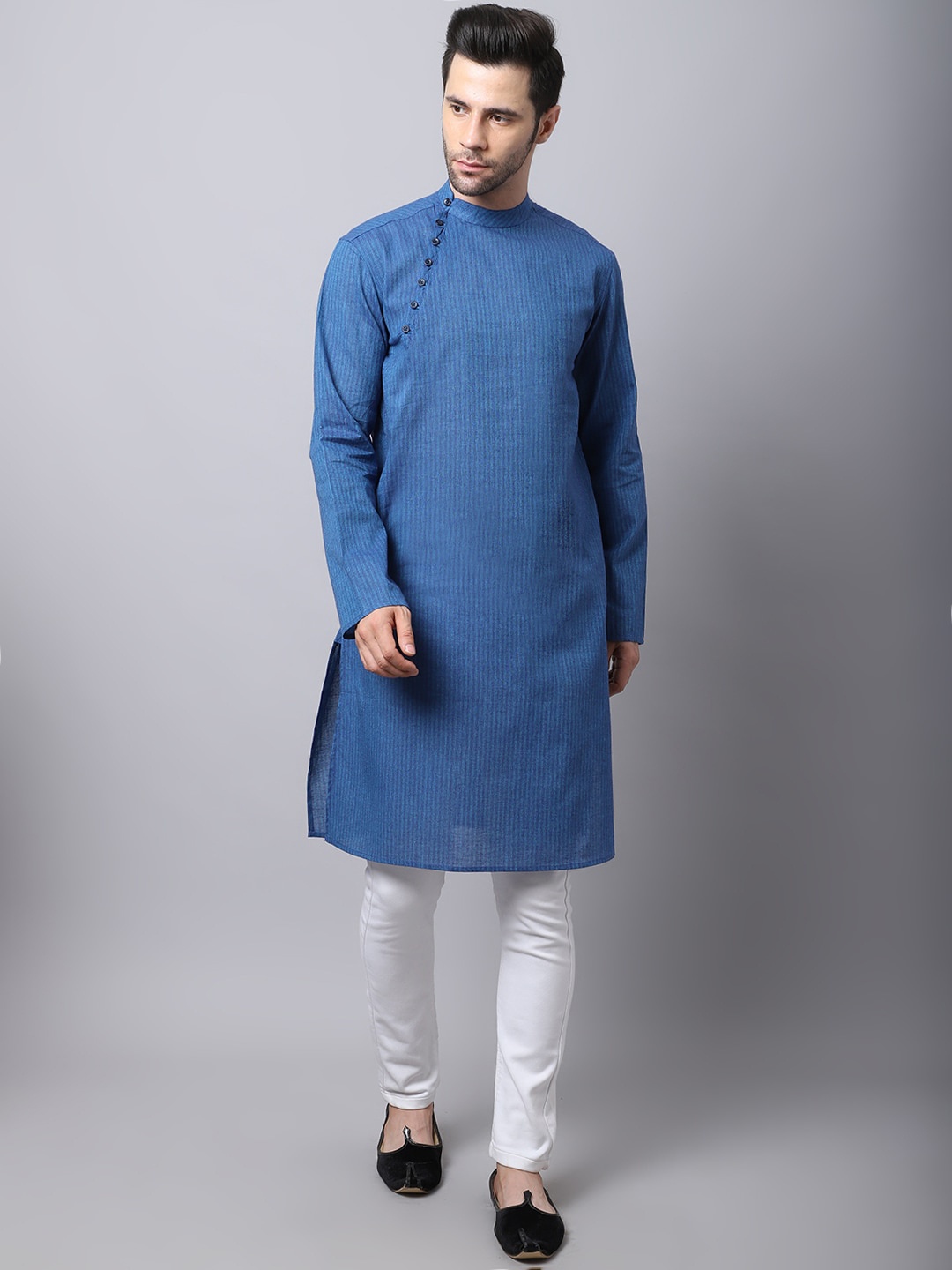 

even Men Blue Kurta