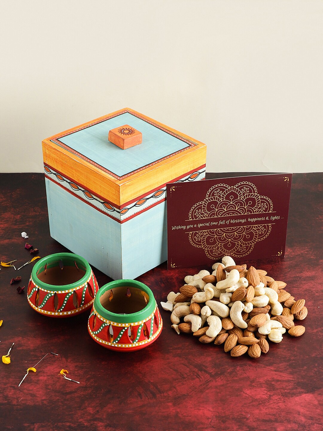 

VarEesha Printed Home Gift Sets, Blue
