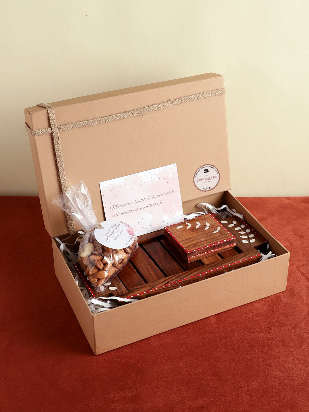 

VarEesha Solid Snow Leaf Gift Sets, Brown