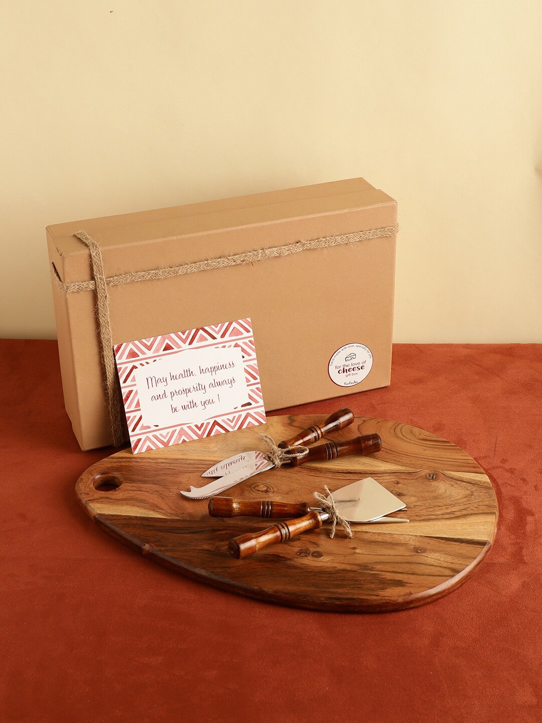 

VarEesha Drop Platter Home Gift Sets, Brown