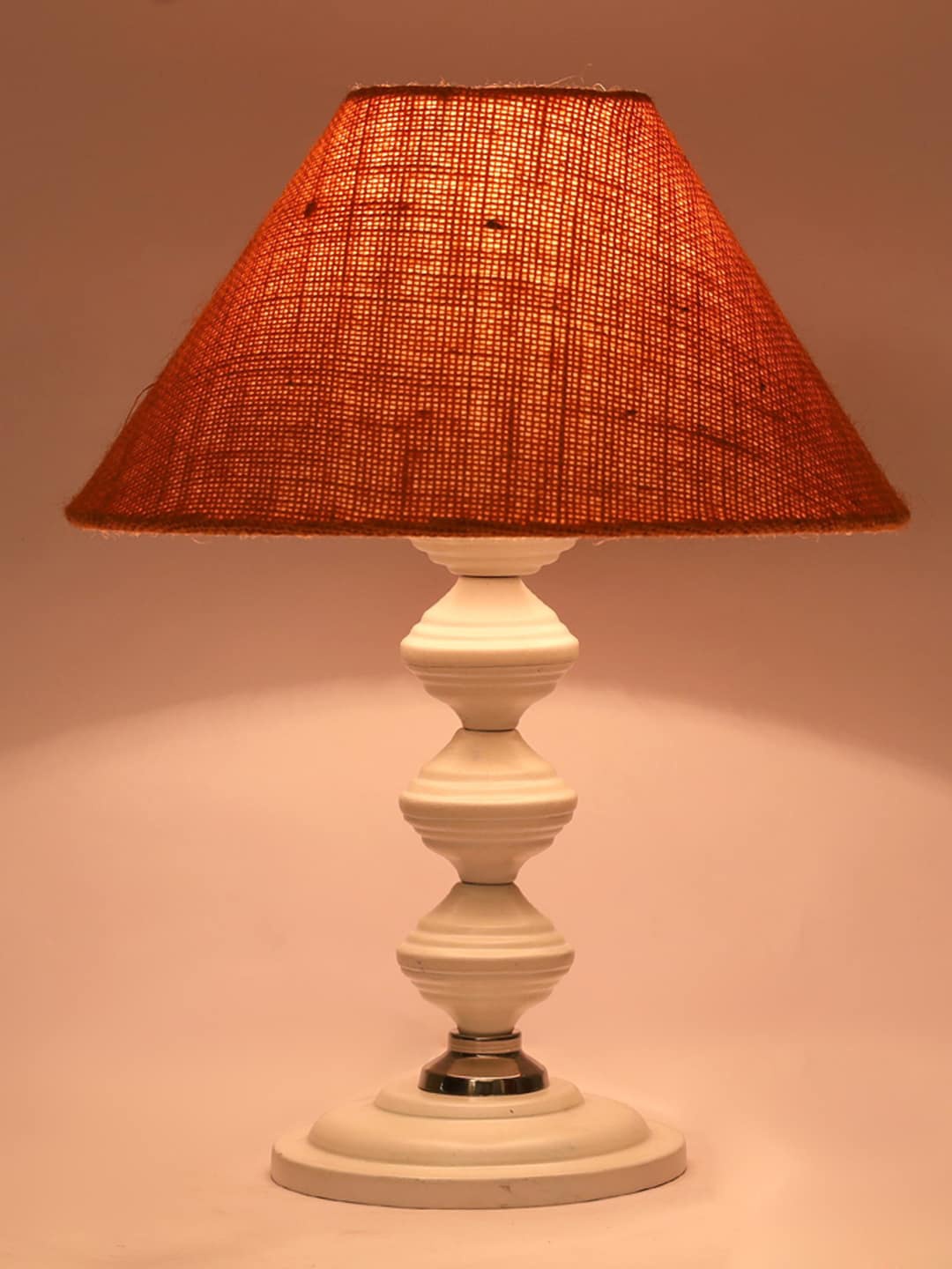 

foziq Brown Textured Table Lamp
