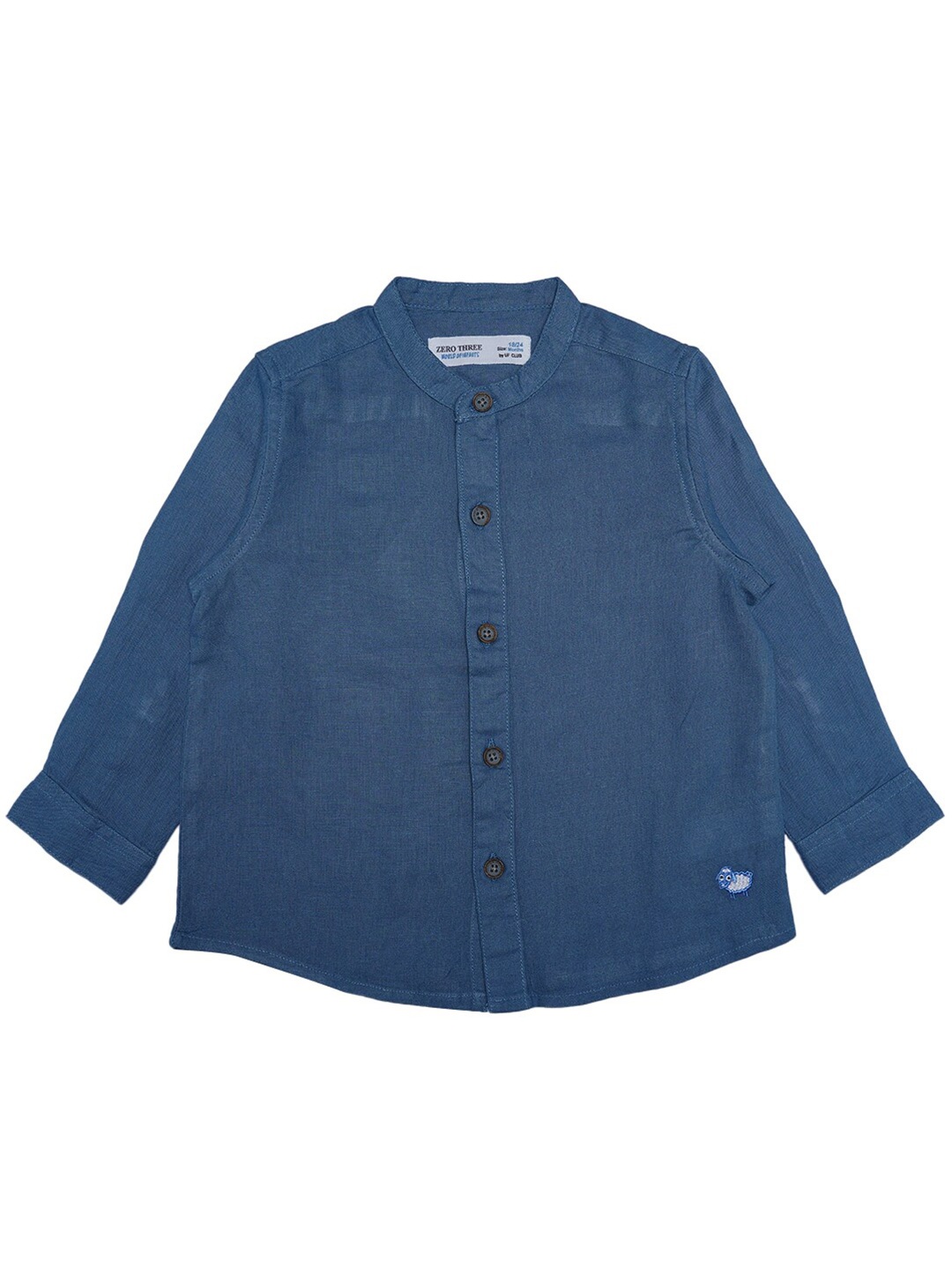 

ZERO THREE Boys Blue Custom Casual Shirt