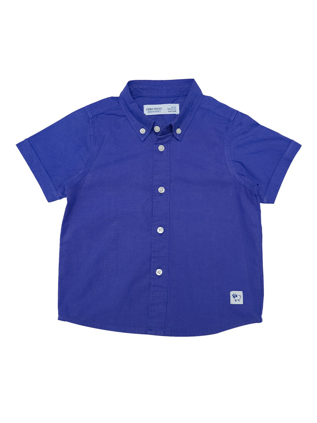 

ZERO THREE Boys Blue Custom Casual Shirt