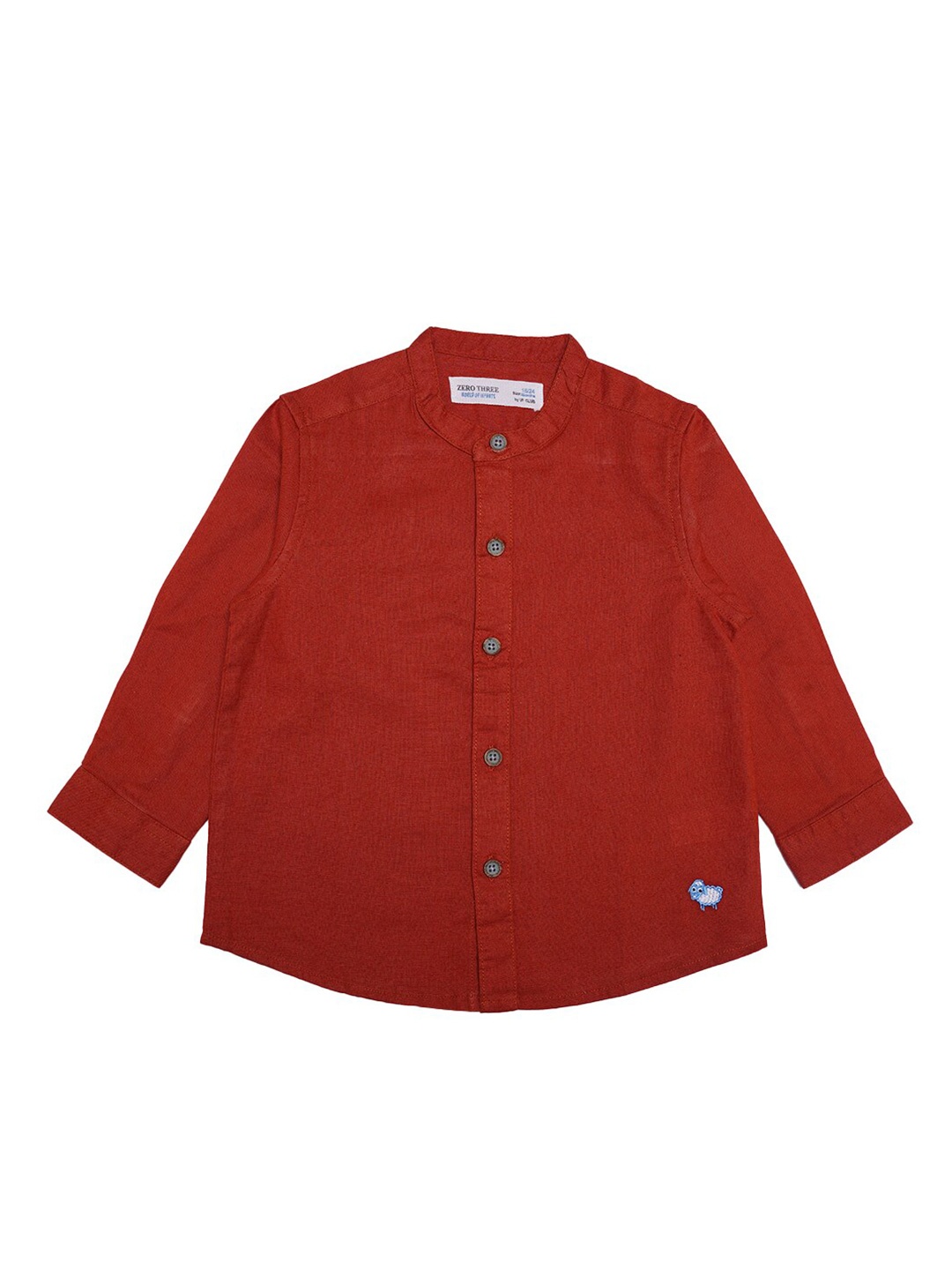 

ZERO THREE Boys Maroon Custom Casual Cotton Shirt
