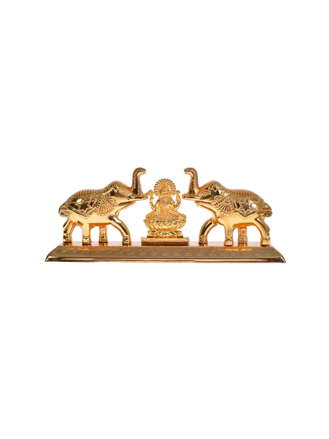 

Fashion Bizz Gold-Toned Roli Kumkum Chawal Box With Laxmi