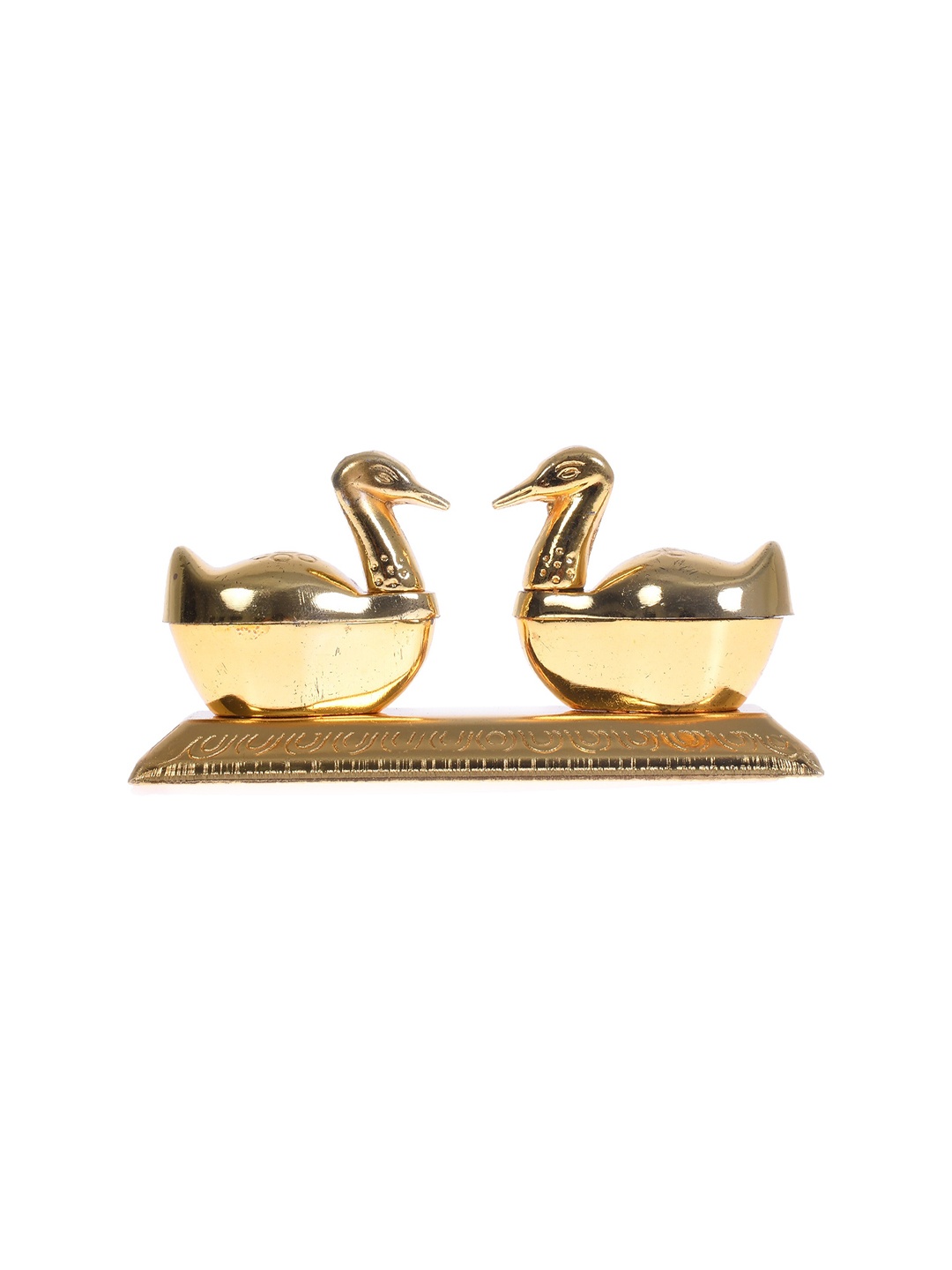

Fashion Bizz Gold Toned Textured Duck Showpieces