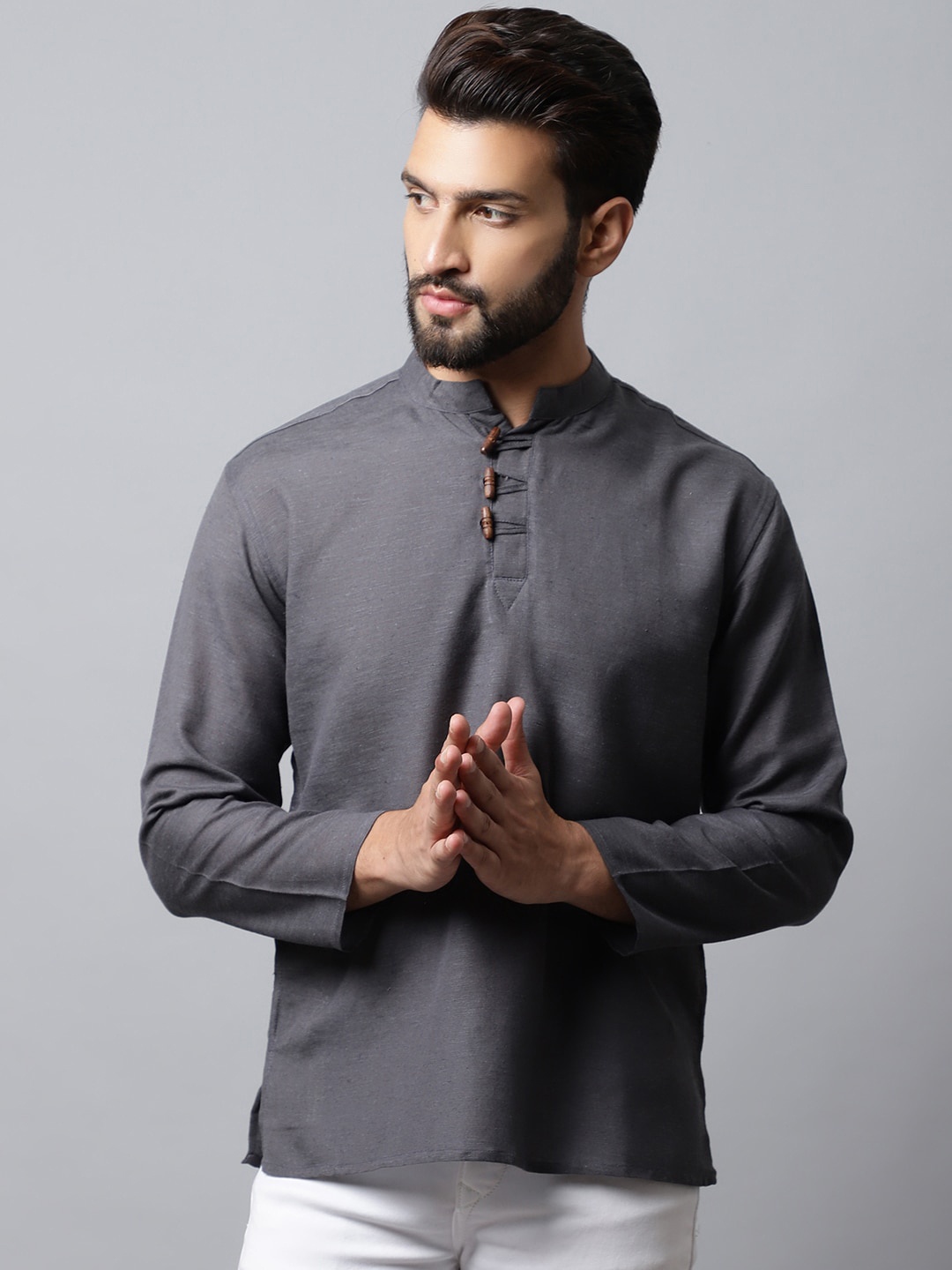 

even Men Grey Kurta