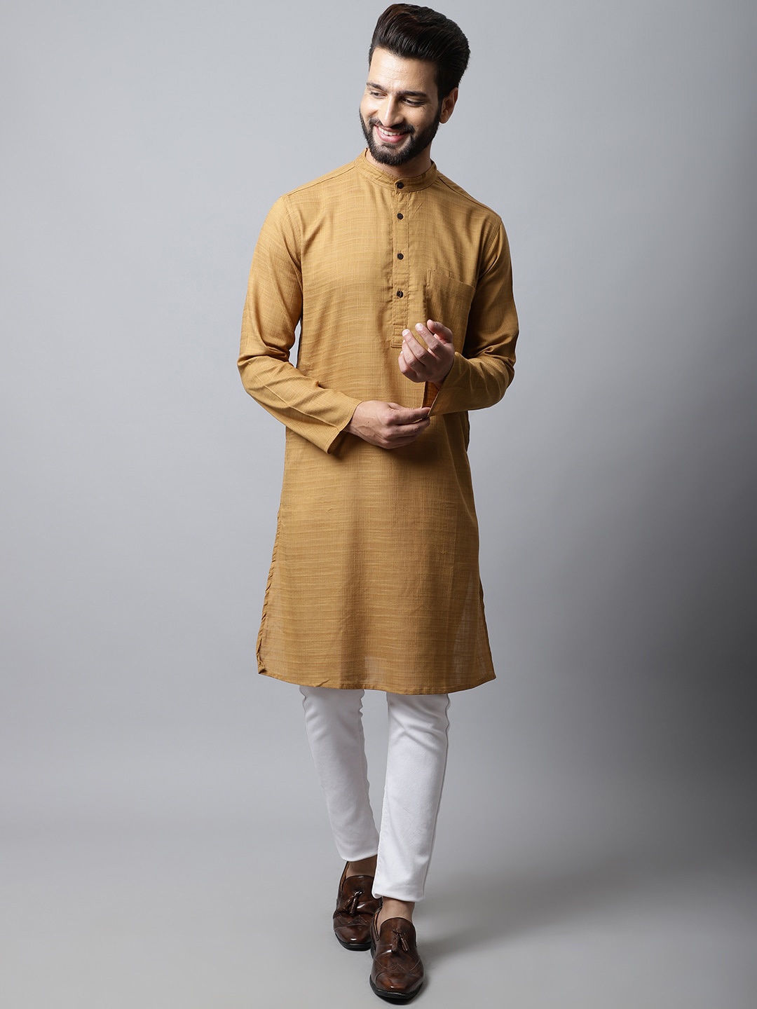 

even Men Brown Kurta