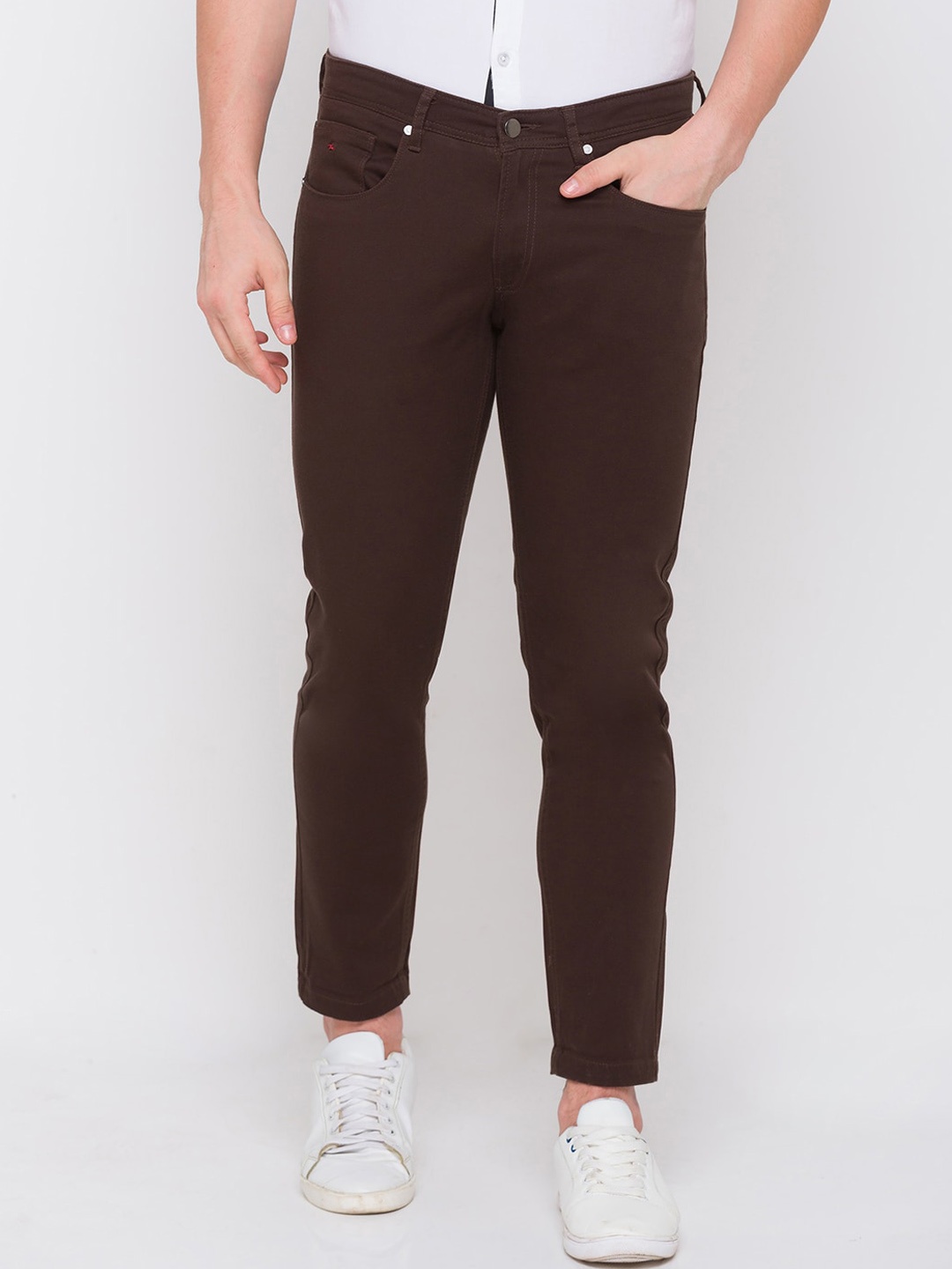 

SPYKAR Men Green Slim Fit Trousers