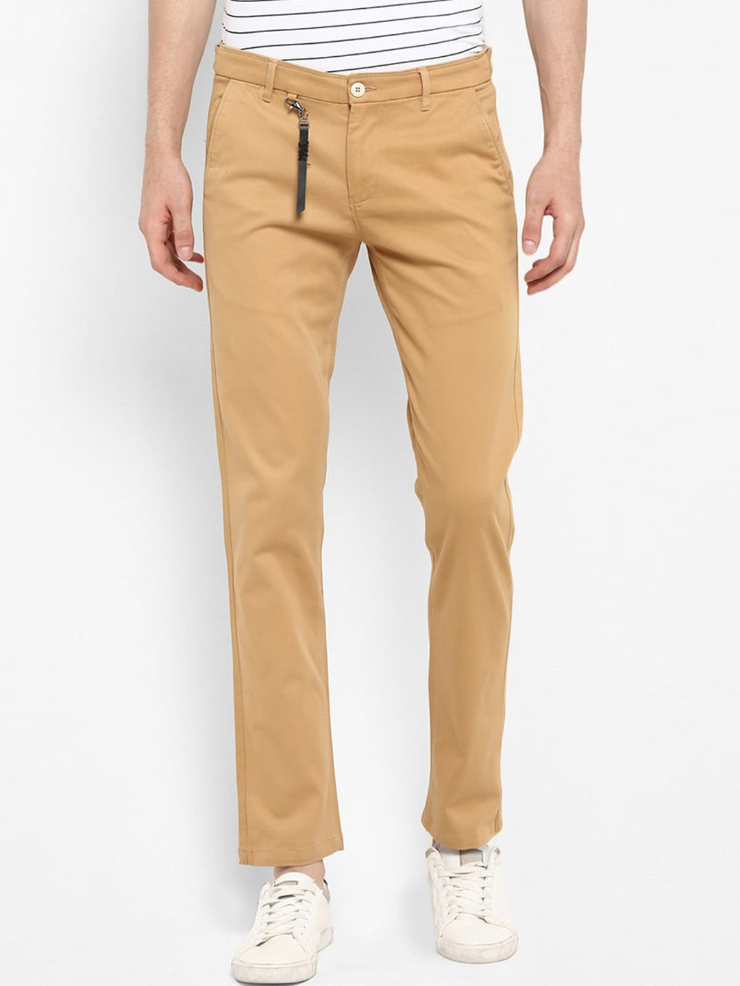 

SPYKAR Men Khaki Slim Fit Cotton Trouser