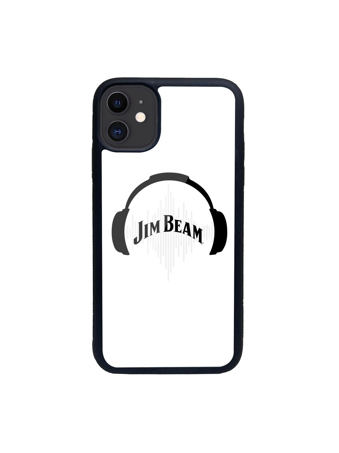 

macmerise White & Black Printed Jim Beam Solid Sound iPhone 11 Phone Case