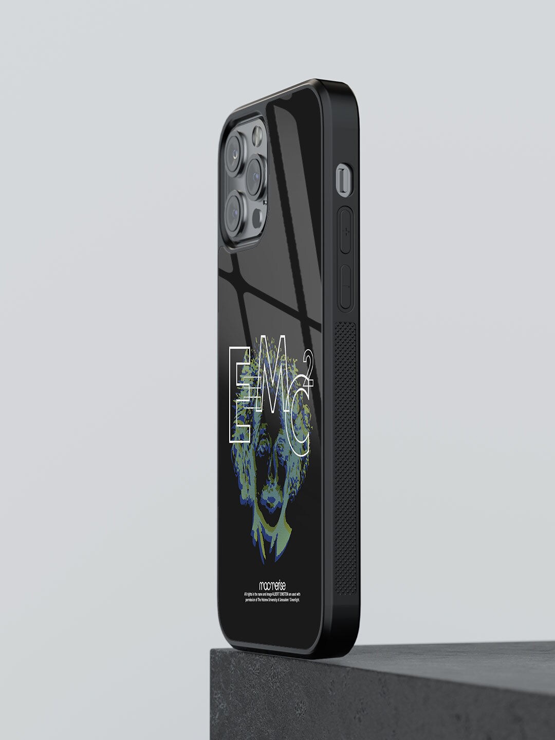 

macmerise Black Printed Mass Energy Equivalence iPhone 13 Pro Max Glass Phone Case