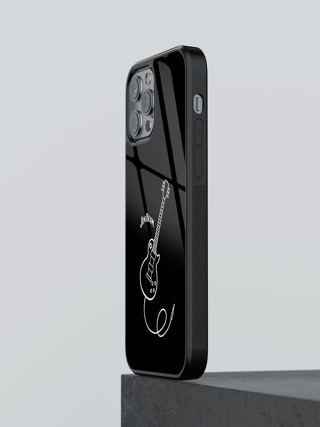 

macmerise Black & White Printed iPhone 13 Pro Max Glass Phone Back Case