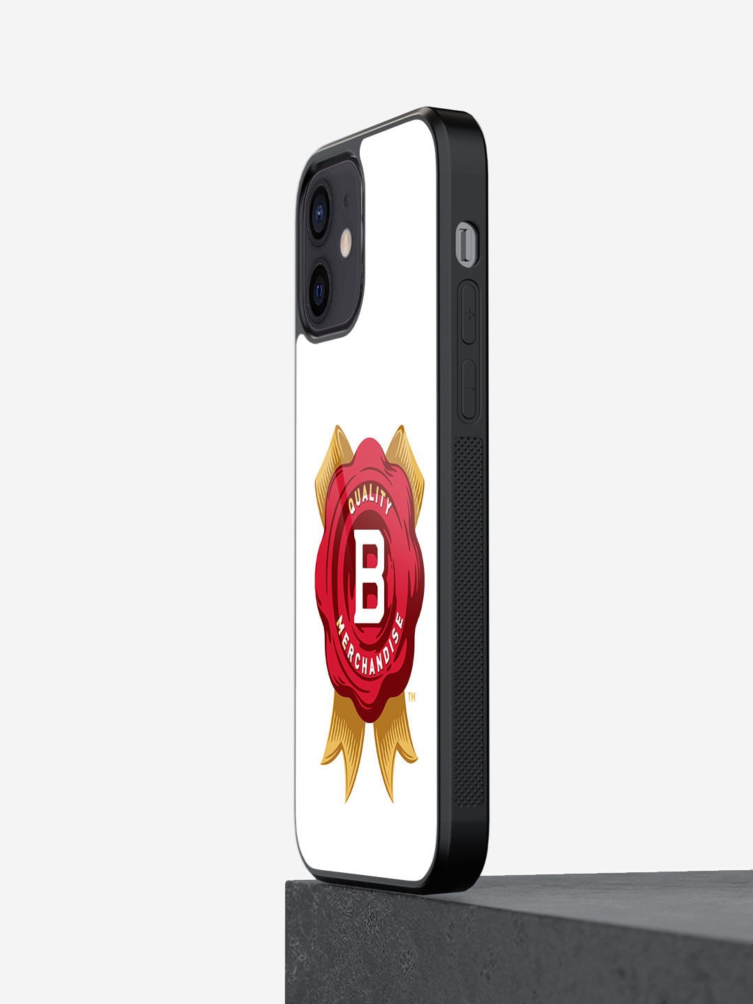 

macmerise White & Red Printed iPhone 12 Glass Phone Back Case